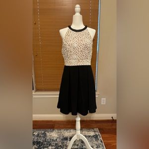 ABS Allen Schwartz Lace Halter Dress